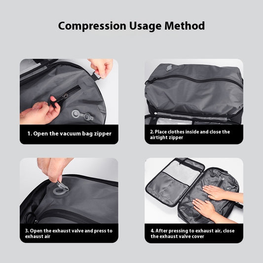 Smart Vacuum Compression Travel Backpack with Laptop Compartment for Business & Daily Use