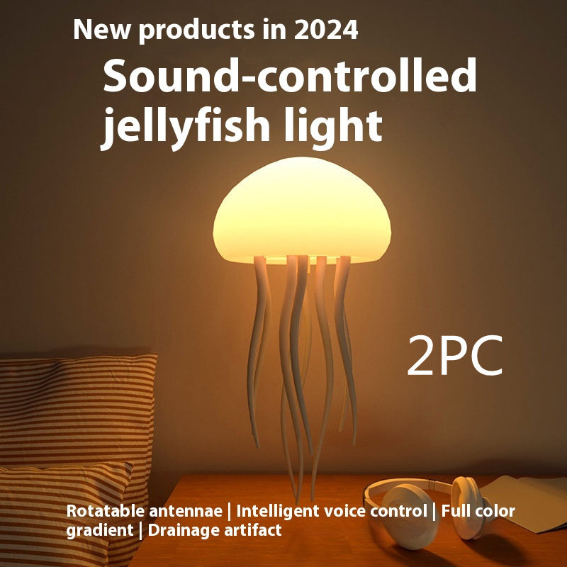 LED Jellyfish Mood Lamp – Smart Jellyfish Night Light for Bedroom, Desk & Home Décor