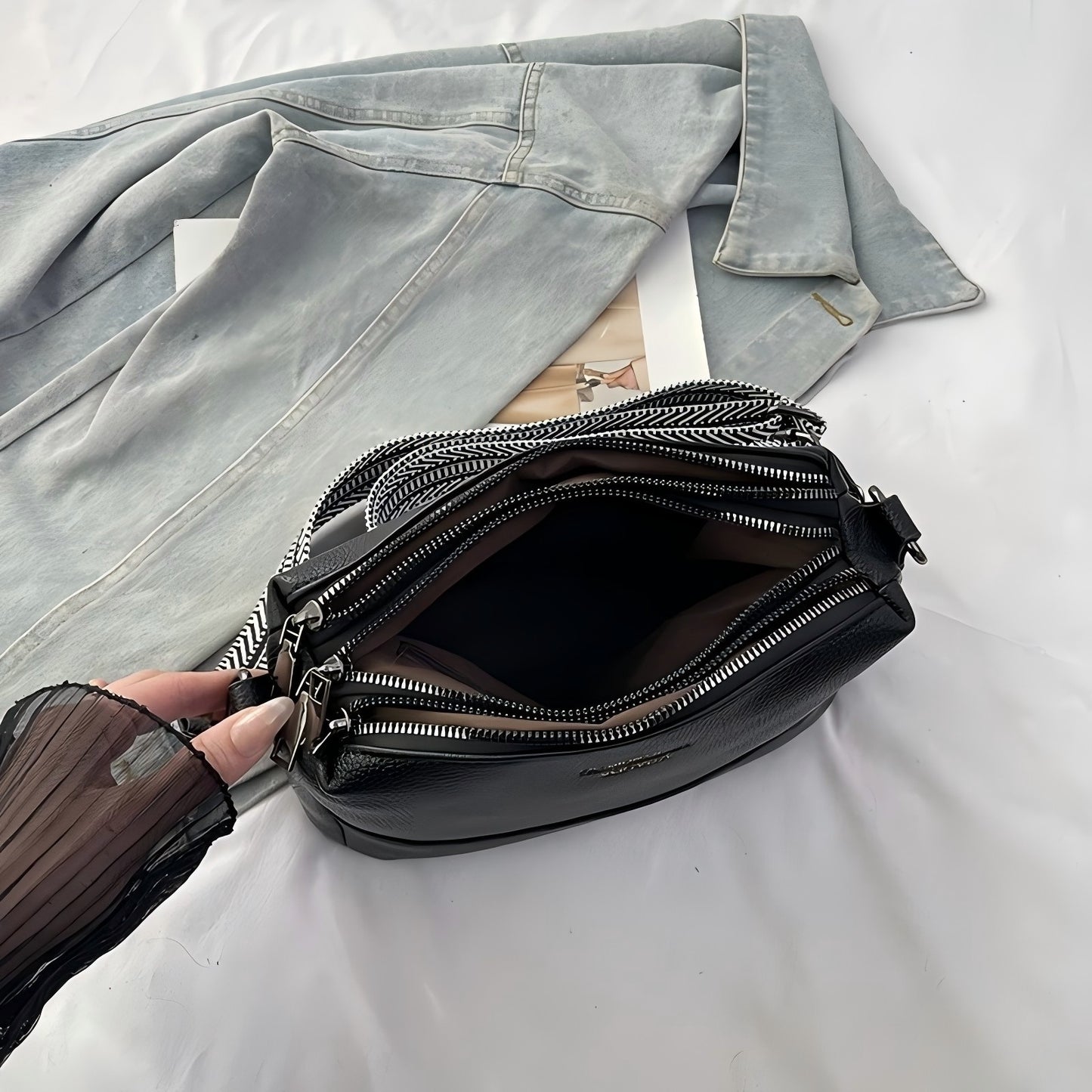 Women’s PU Leather Crossbody Bag – Fashionable Multi-Functional Shoulder Bag for Daily Commuting